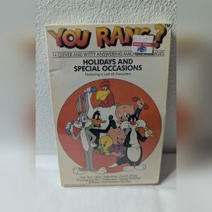 Looney Tunes Answering Machine Messages Cassette Tape New Old Stock 1990 